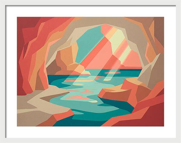 Serene Cave By The Sea