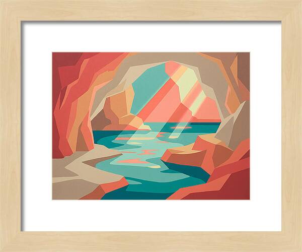 Serene Cave By The Sea