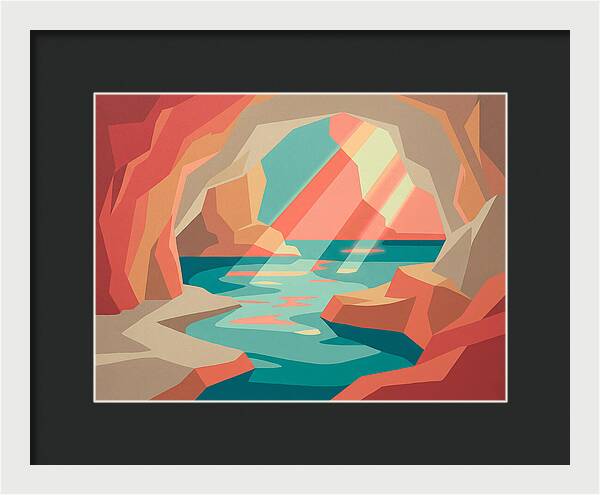 Serene Cave By The Sea