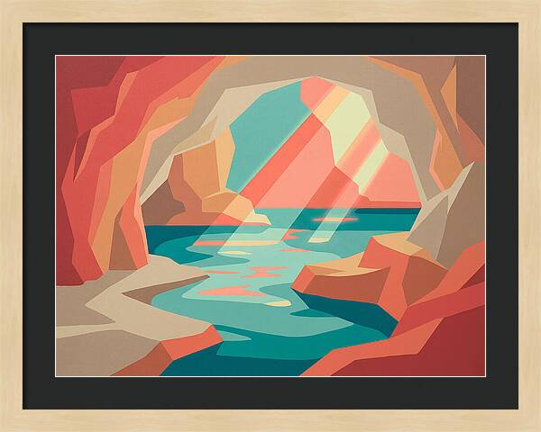 Serene Cave By The Sea