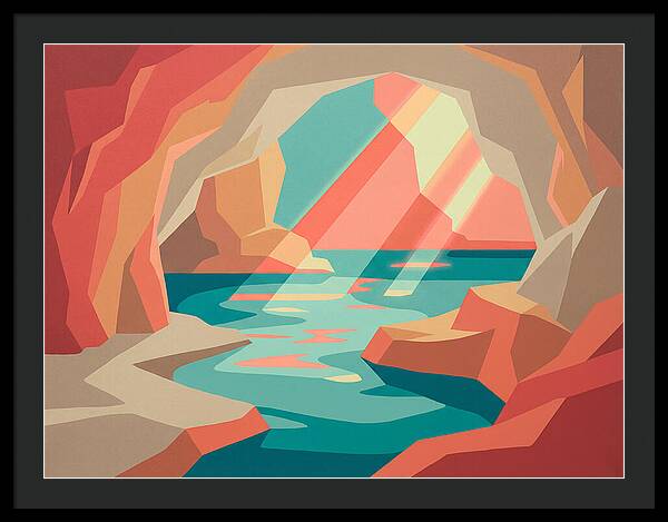 Serene Cave By The Sea
