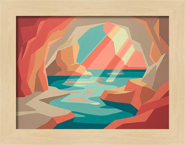 Serene Cave By The Sea