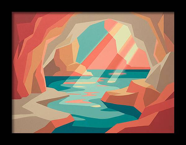 Serene Cave By The Sea
