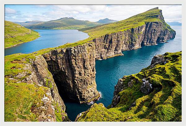 Serene Cliffside Reflection