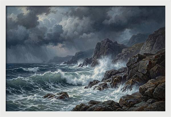 Serene Coastal Storm