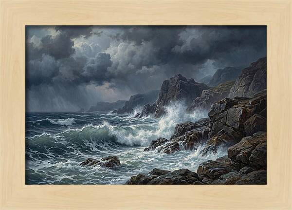 Serene Coastal Storm
