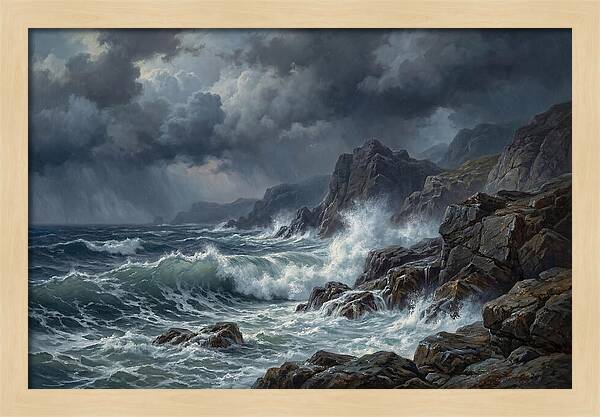 Serene Coastal Storm