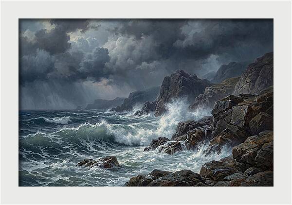 Serene Coastal Storm