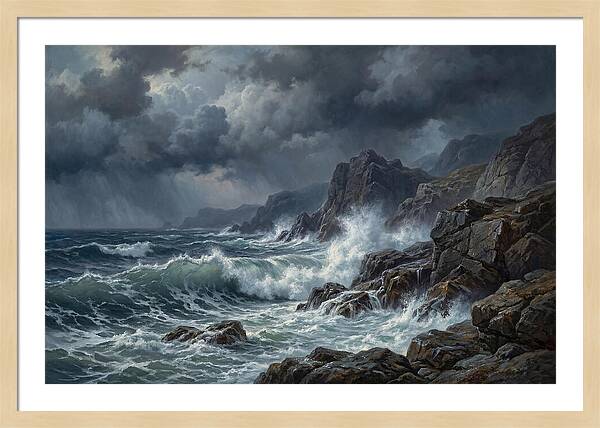 Serene Coastal Storm