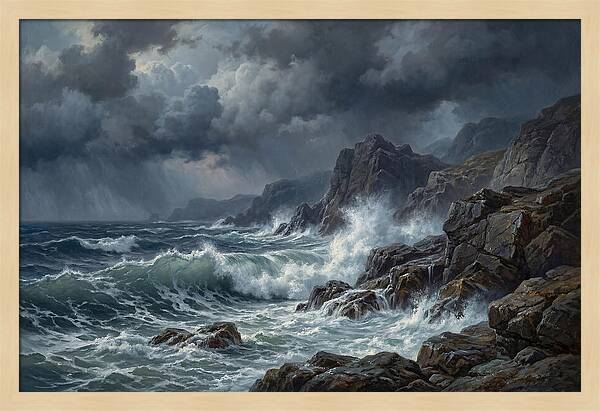 Serene Coastal Storm