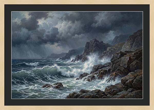 Serene Coastal Storm