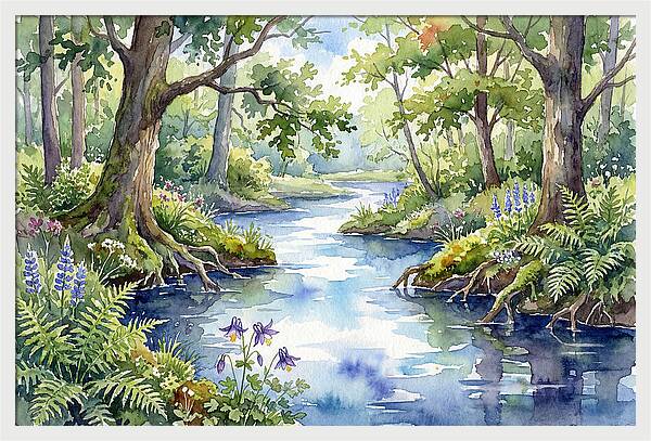 Serene Creek Landscape
