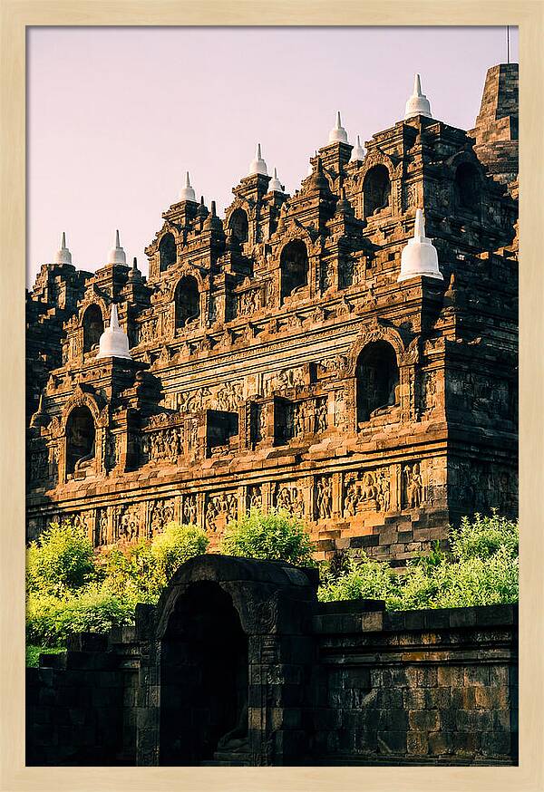Serene Dawn At Borobudur Temple