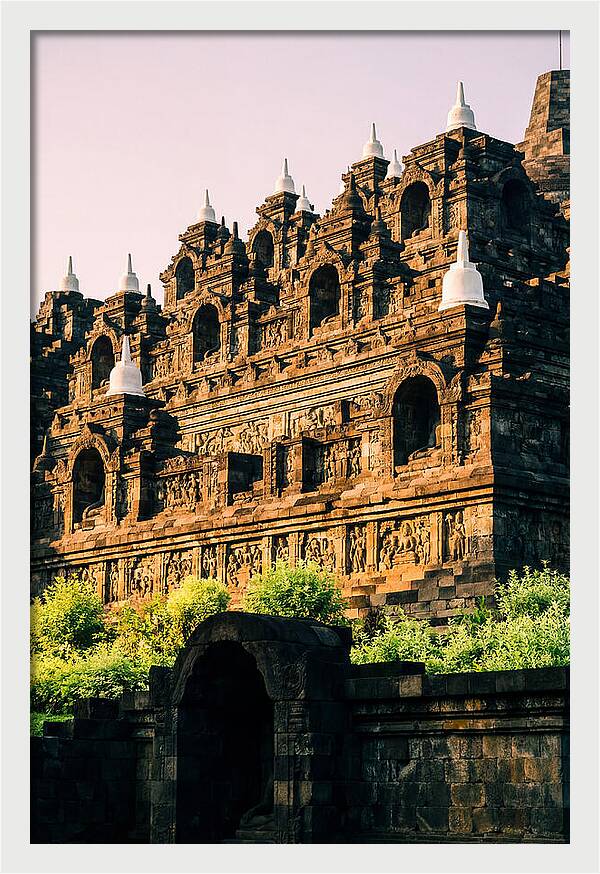 Serene Dawn At Borobudur Temple