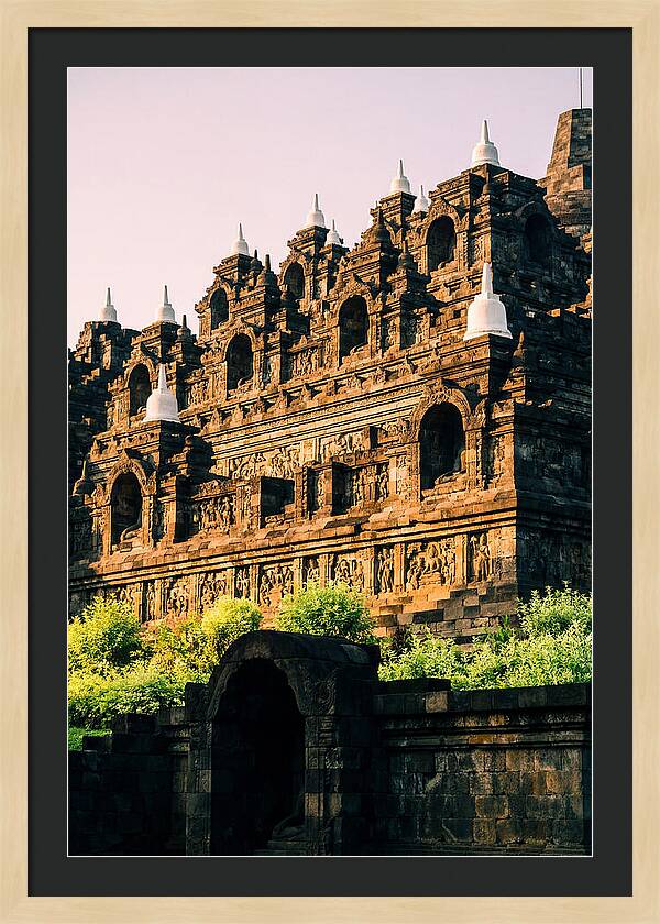 Serene Dawn At Borobudur Temple
