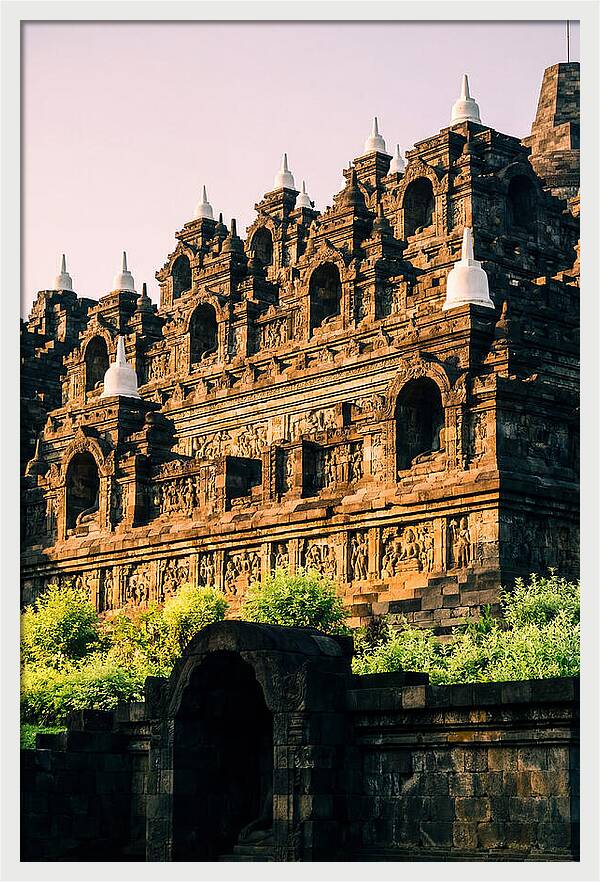 Serene Dawn At Borobudur Temple