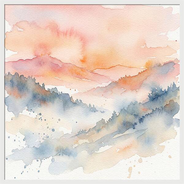 Serene Dawn Over The Valley