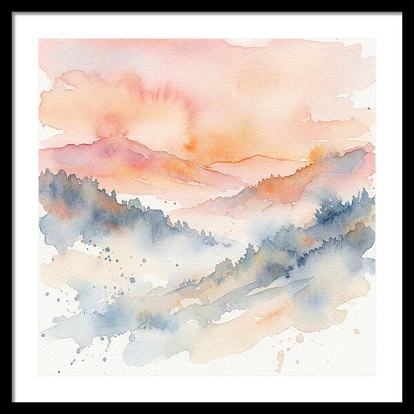 Serene Dawn Over The Valley