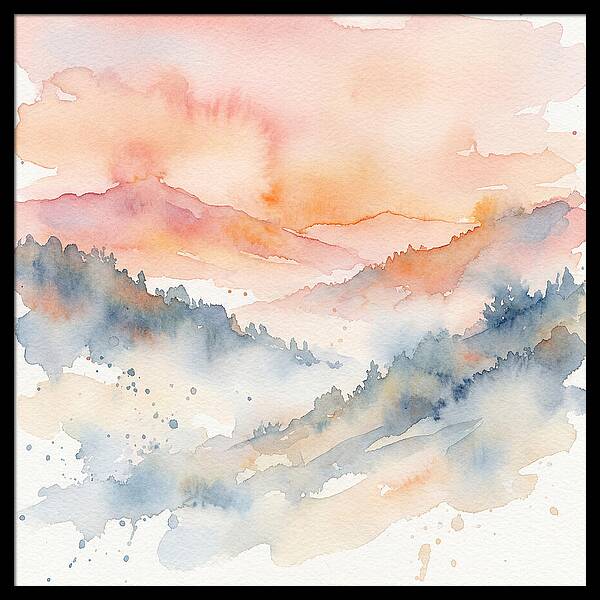 Serene Dawn Over The Valley