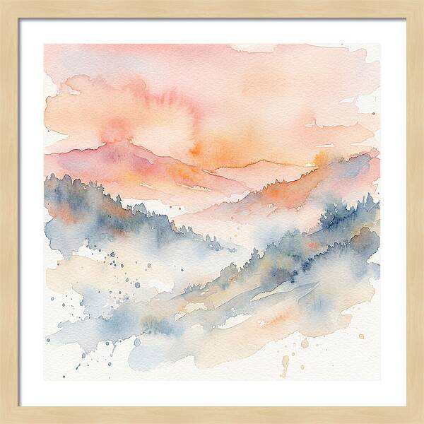Serene Dawn Over The Valley
