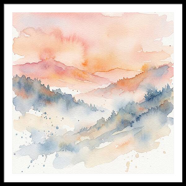 Serene Dawn Over The Valley