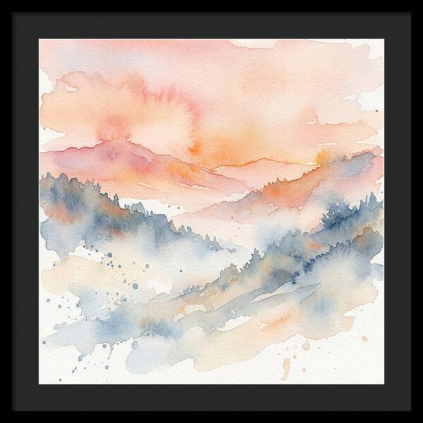 Serene Dawn Over The Valley