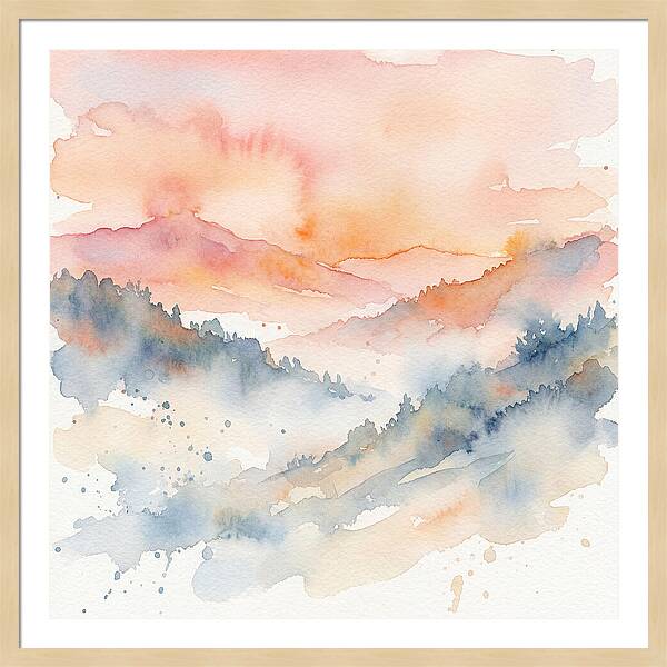 Serene Dawn Over The Valley