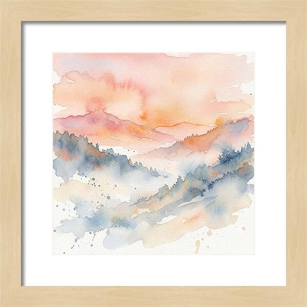 Serene Dawn Over The Valley