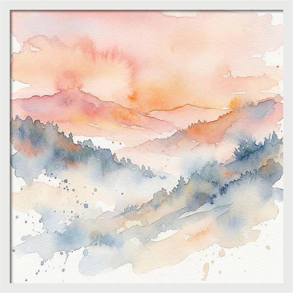 Serene Dawn Over The Valley