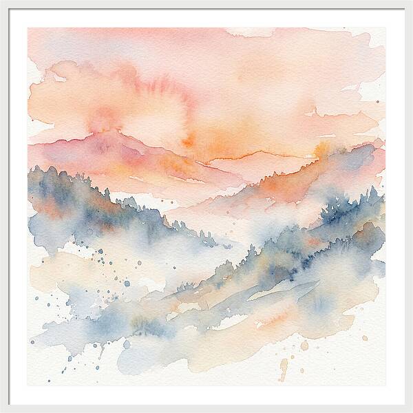 Serene Dawn Over The Valley