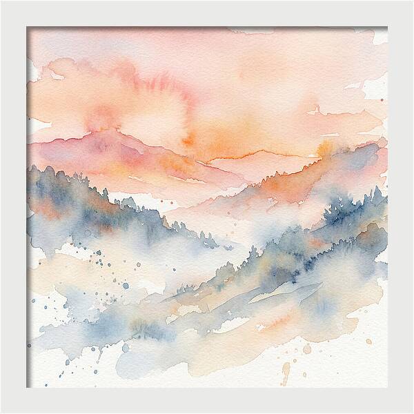 Serene Dawn Over The Valley