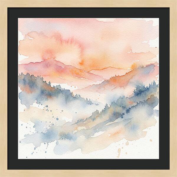 Serene Dawn Over The Valley