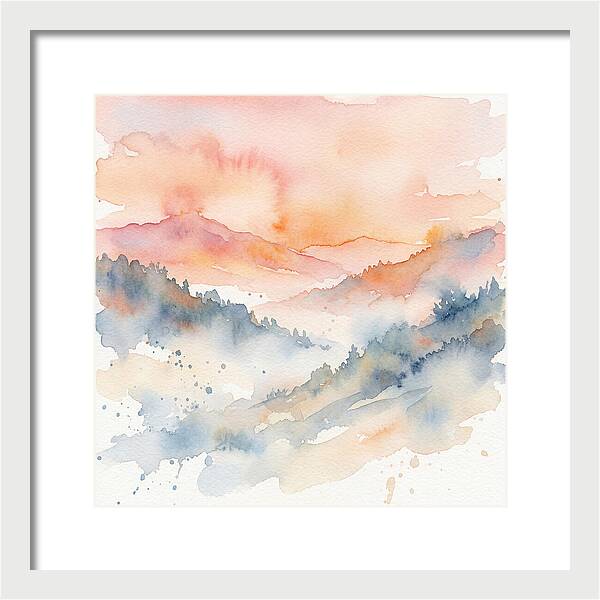 Serene Dawn Over The Valley
