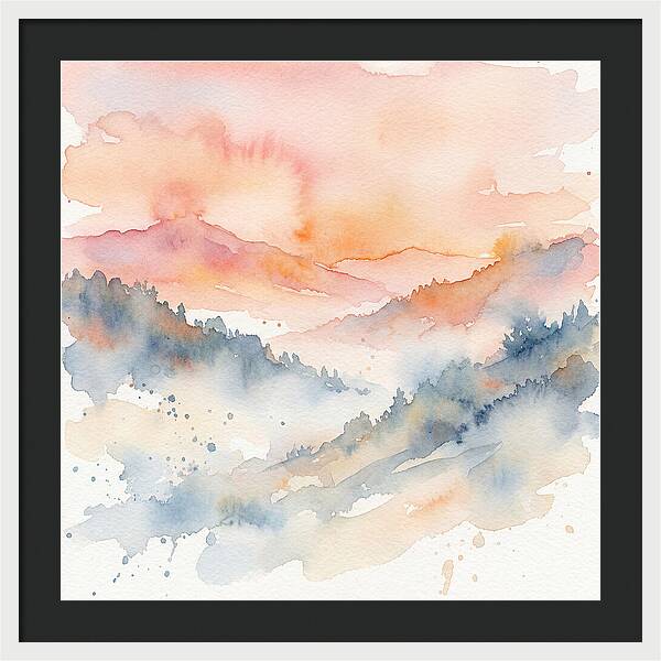 Serene Dawn Over The Valley