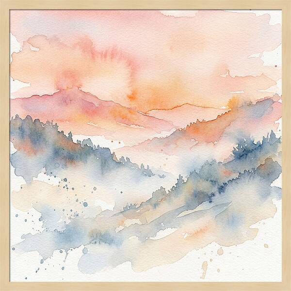 Serene Dawn Over The Valley