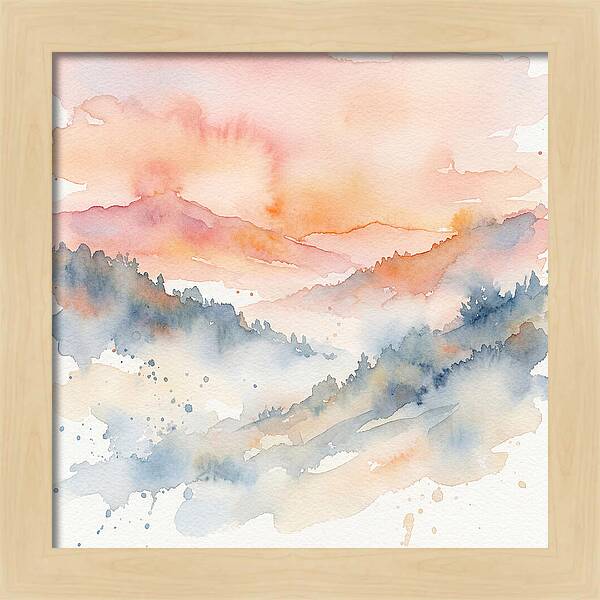 Serene Dawn Over The Valley