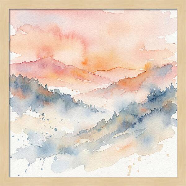 Serene Dawn Over The Valley