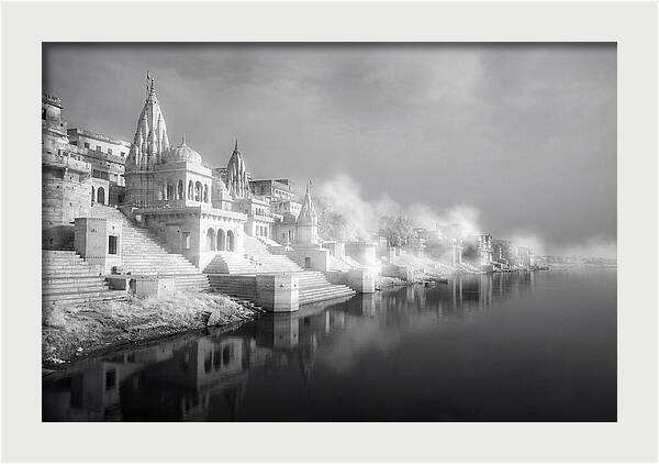 Serene Dawn Over Varanasi Ghats