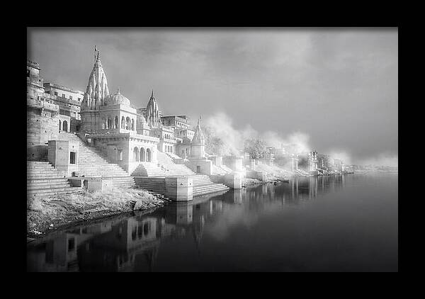 Serene Dawn Over Varanasi Ghats