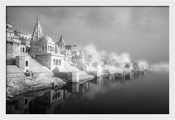 Serene Dawn Over Varanasi Ghats
