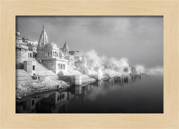 Serene Dawn Over Varanasi Ghats