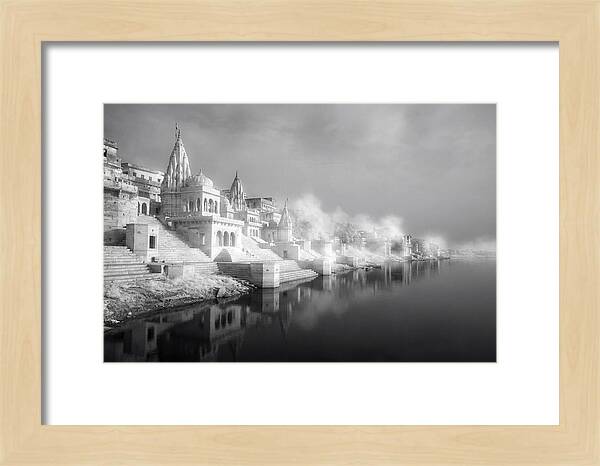 Serene Dawn Over Varanasi Ghats