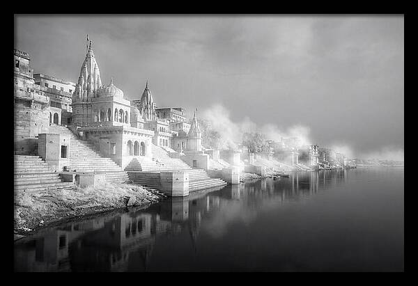 Serene Dawn Over Varanasi Ghats