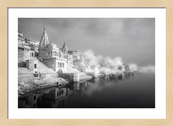 Serene Dawn Over Varanasi Ghats