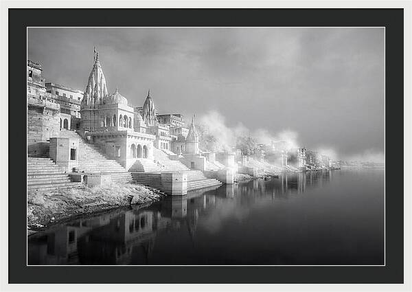 Serene Dawn Over Varanasi Ghats