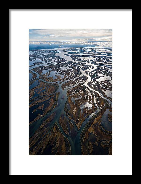 Serene Delta Landscape From Above