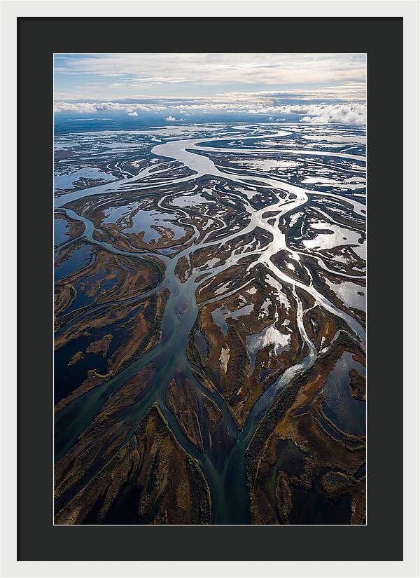 Serene Delta Landscape From Above