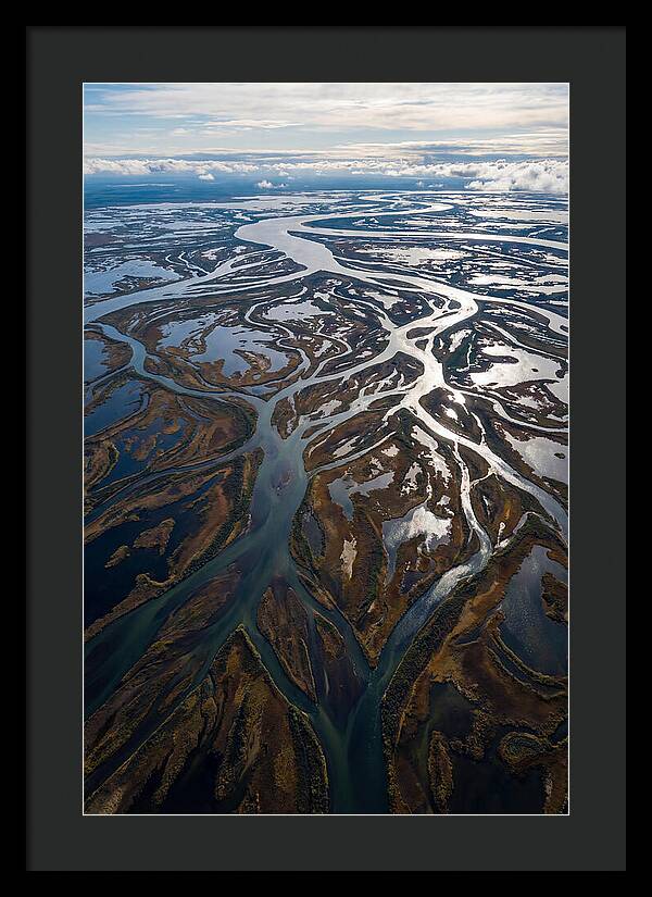 Serene Delta Landscape From Above