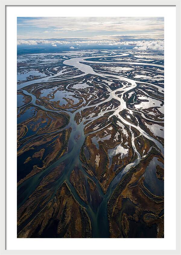 Serene Delta Landscape From Above