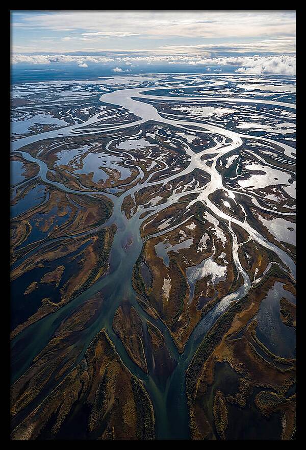Serene Delta Landscape From Above